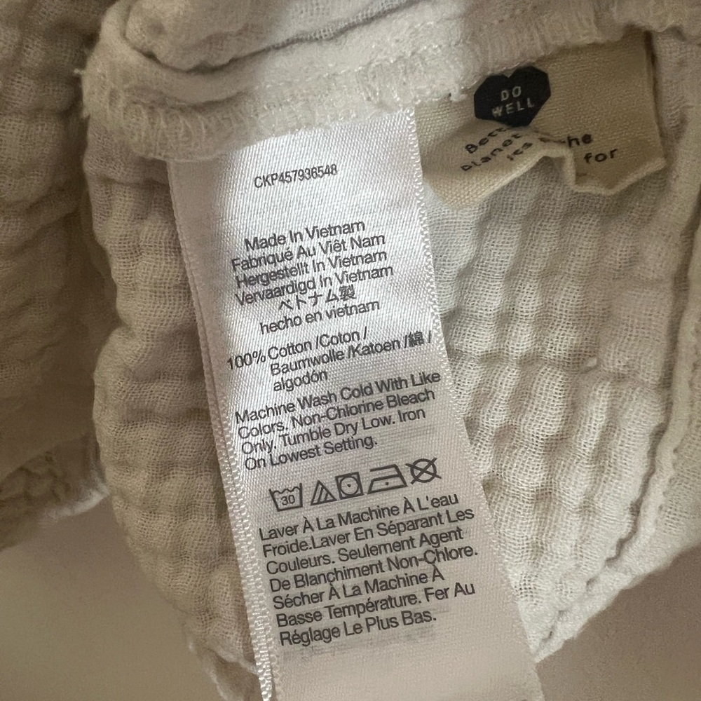 Madewell Cream Lightspun Renwood Button-Back Top SzXS BohoChic Whimsical Coastal - Picture 5 of 8